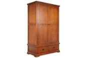 Egyptian Brown 2 Drawer 2 Door Wardrobe image