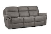 Emerson Brown Fabric 3 Seater Manual Recliner Sofa image