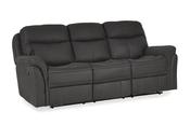 Emerson Dark Grey Fabric 3 Seater Manual Recliner Sofa image