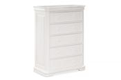 Farah White 5 Drawers Chest image