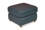 Fontella Blue Leather Footstool image