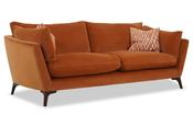 Grace Dusk Marmalade Fabric Sofa - 4 Seater image
