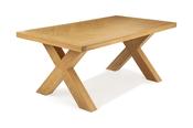 Granada Oak Herringbone Dining Table X Leg 1.8m image