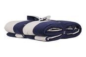 Hallie Velvet Stripe Navy Bedspread 220x260cm image