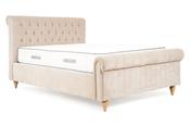 Harrison Taupe Fabric King 5' Split-Base Storage Bed image