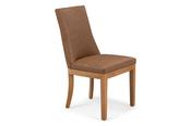 Harrow Brown Faux Leather Dining Chair