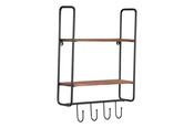 Hook Wooden Wall Shelf image