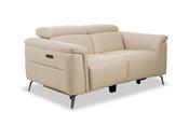 Horizon Cream Leather 2 Seater Electric Recliner with Head Tilt image
