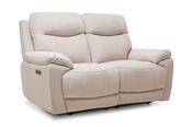 Hudson Resilient Fabric Electric Recliner Sofa - 2 Seater