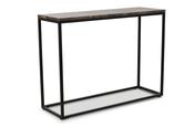 Industrial Console Table Brown Marble
