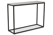 Industrial Console Table White Marble