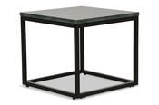 Industrial Side Table Green Marble