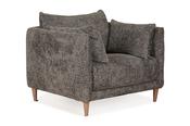Isabella Charcoal Fabric Armchair image