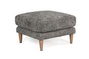 Isabella Charcoal Fabric Footstool image