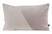 Isla Taupe Diagonal Cotton Linen and Velvet 30x50cm image