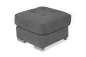 Jackson Dark Grey Fabric Footstool-Outlet image