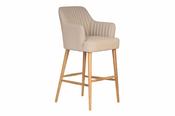 Jane Cream Faux Leather Bar Stool image