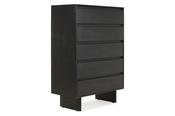 Karma Black 5 Drawer Chest