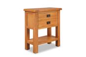 Kingston Oak 2 Drawer Console Table One over One