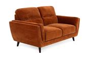 Lacey Rust Fabric Sofa - 2 Seater image