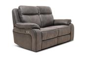 Lansdowne Charcoal Fabric Electric Recliner Sofa - 2 Seater