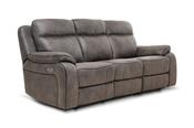 Lansdowne Charcoal Fabric Electric Recliner Sofa - 3 Seater