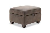 Lansdowne Charcoal Fabric Storage Footstool