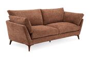 Laurent Rust Fabric Sofa - 4 Seater