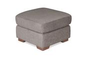 Lorenza Grey Fabric Footstool image
