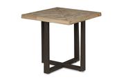 Luna Whitewash Side Table