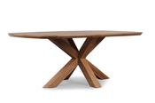 Madrid Oak Dining Table X-Leg 2.0m