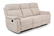 Marlow Cream 3 Seater Manual Recliner image