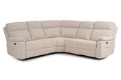 Marlow Cream Fabric Electric Recliner Corner Sofa
