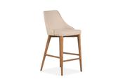 Melica Cappuccino Leather Bar Stool