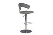 Mia Grey Faux Leather Bar Stool Gas Lift