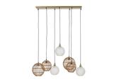 Multi Shade Pendant Light Long