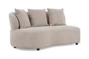 New Orleans Cream Fabric Sofa - 2 Seater 1 Arm Left Hand Facing Chaise image