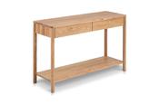 Nordic Solid Oak 2 Drawer Console Table image