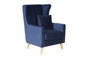 Notting Bay Navy Velvet Armchair image
