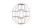 Octagon Wooden Base Wall Shelf image