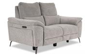 Oliveira Grey Fabric Electric Sofa - 2 Seater with Head Tilt