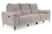 Oliveira Grey Fabric Electric Sofa - 3 Seater with Head Tilt image