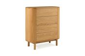 Oslo Oak 4 Drawers Chest