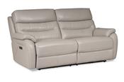 Pearson Grey Leather 3 Seater Electric Recliner Sofa image