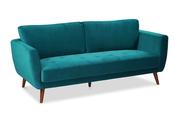 Pola Teal Fabric Sofa - 3 Seater
