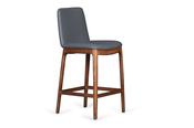 Polar Dark Grey Faux Leather Bar Stool image