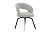 Provence Grey Fabric Swivel Dining Chair image