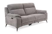 Reina Grey Fabric Electric Recliner Sofa - 3 Seater image