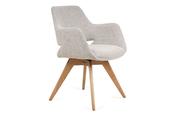Rhodes Grey Swivel Dining Chair