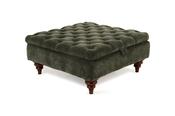 Richmond Green Fabric Storage Footstool image